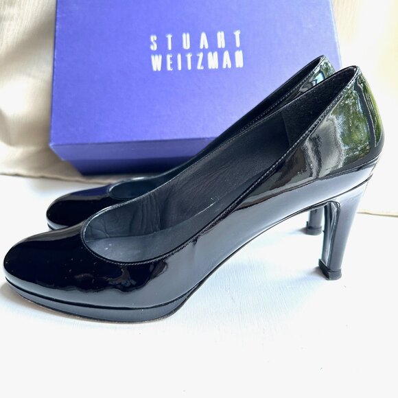 STUART WEITZMAN - Patent Leather womens Platform shoes 8.5 M w/Box - Picture 5 of 11